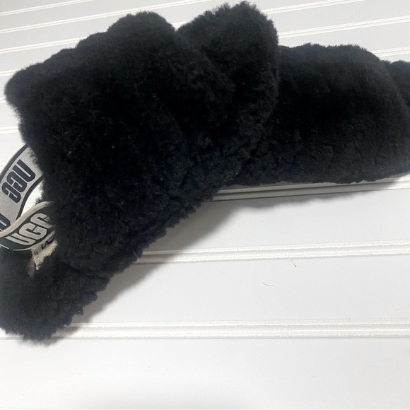 Ugg Fluff Yeah Slide Slippers - Size 3 Black - Picture 1 of 9
